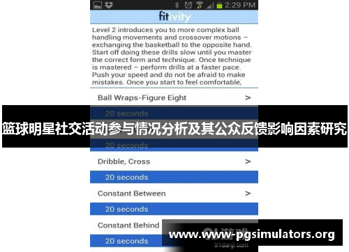 篮球明星社交活动参与情况分析及其公众反馈影响因素研究 篮球明星社交活动参与情况分析及其公众反馈影响因素研究